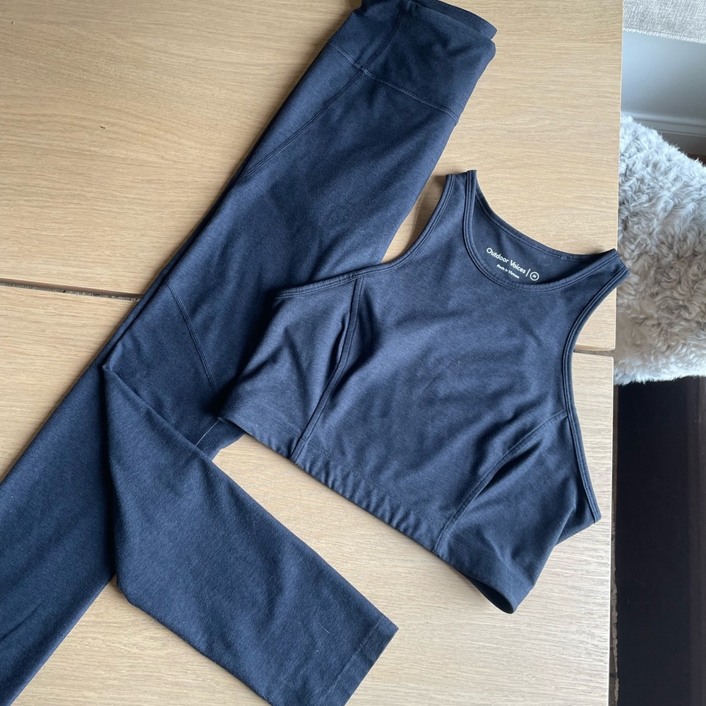 Outdoor voices leggings and top